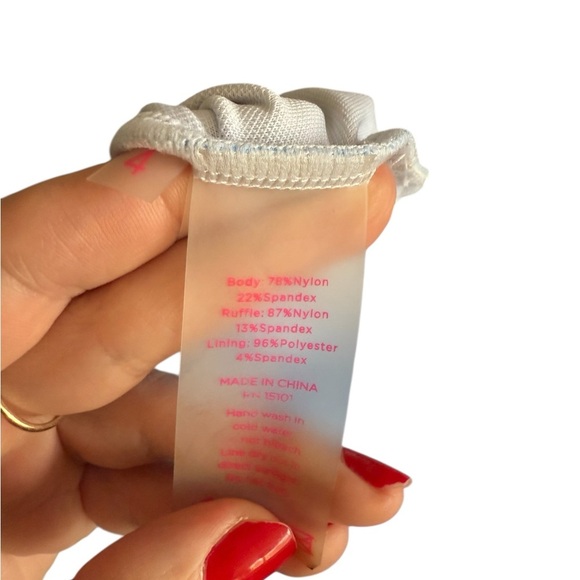 LILLY PULITZER Ruffle Blue Fiesta One Piece Swimsuit Feelin Beachy Bennet Blue - Picture 5 of 7